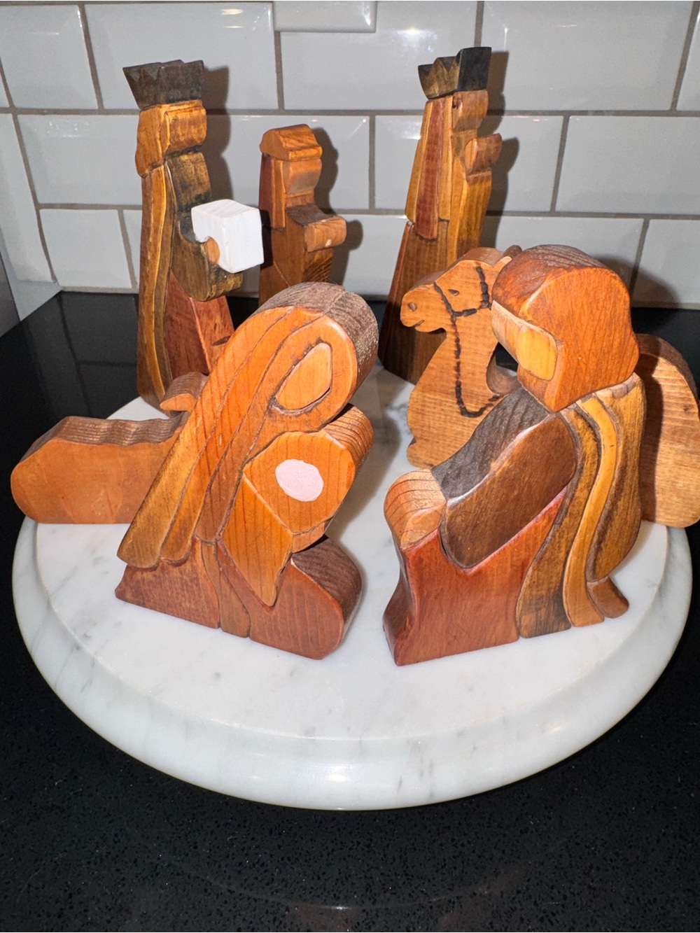 Handcrafted Wooden Nativity Set - Picture 4 of 4